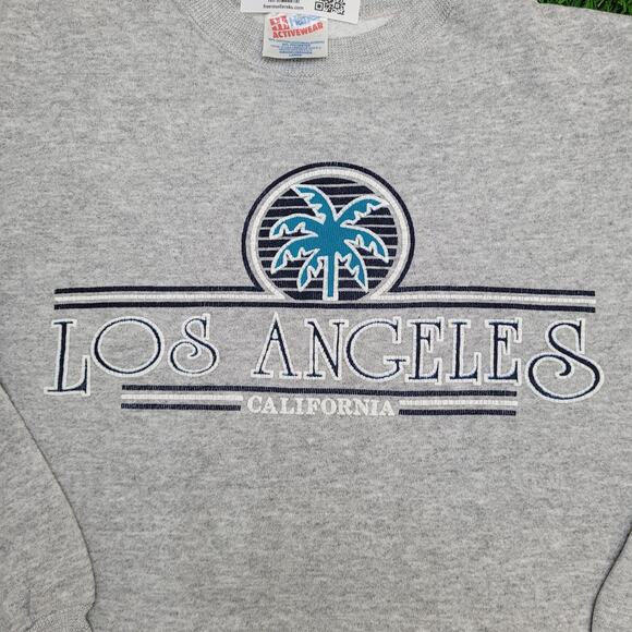 Vintage 90s Hanes Sweatshirt Womens Large 22x23 Gray USA - Picture 3 of 11